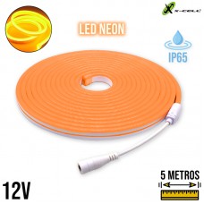 Fita Led Neon 12V IP65 XC-2835-3 X-Cell - Laranja